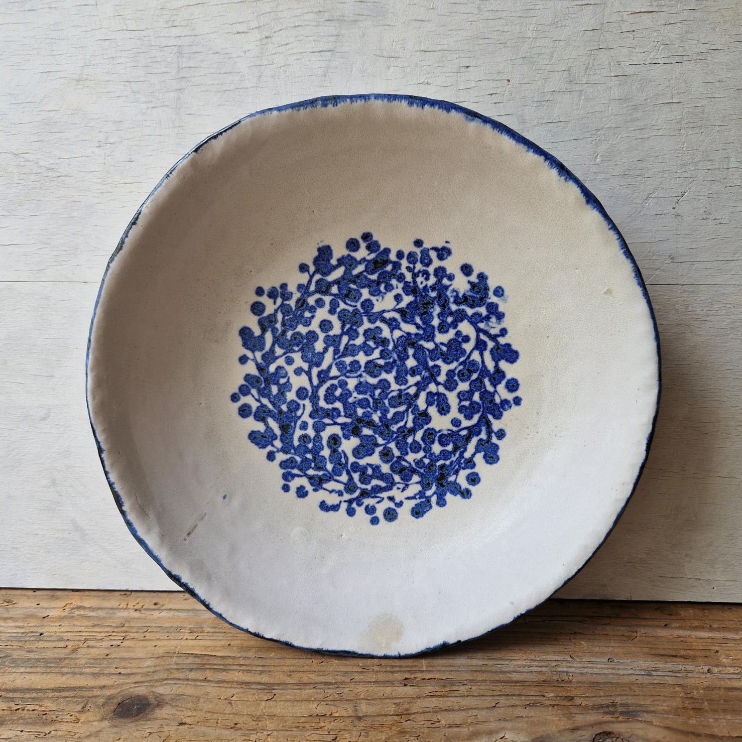 large ceramic serving bowl handmade