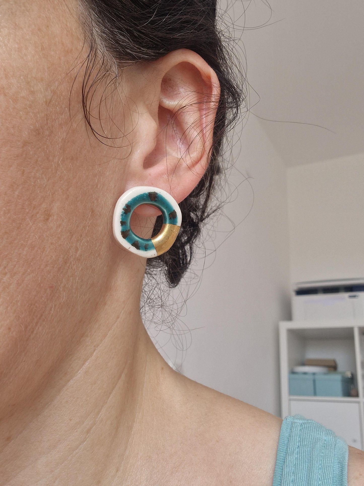 Ceramic earrings No. 10