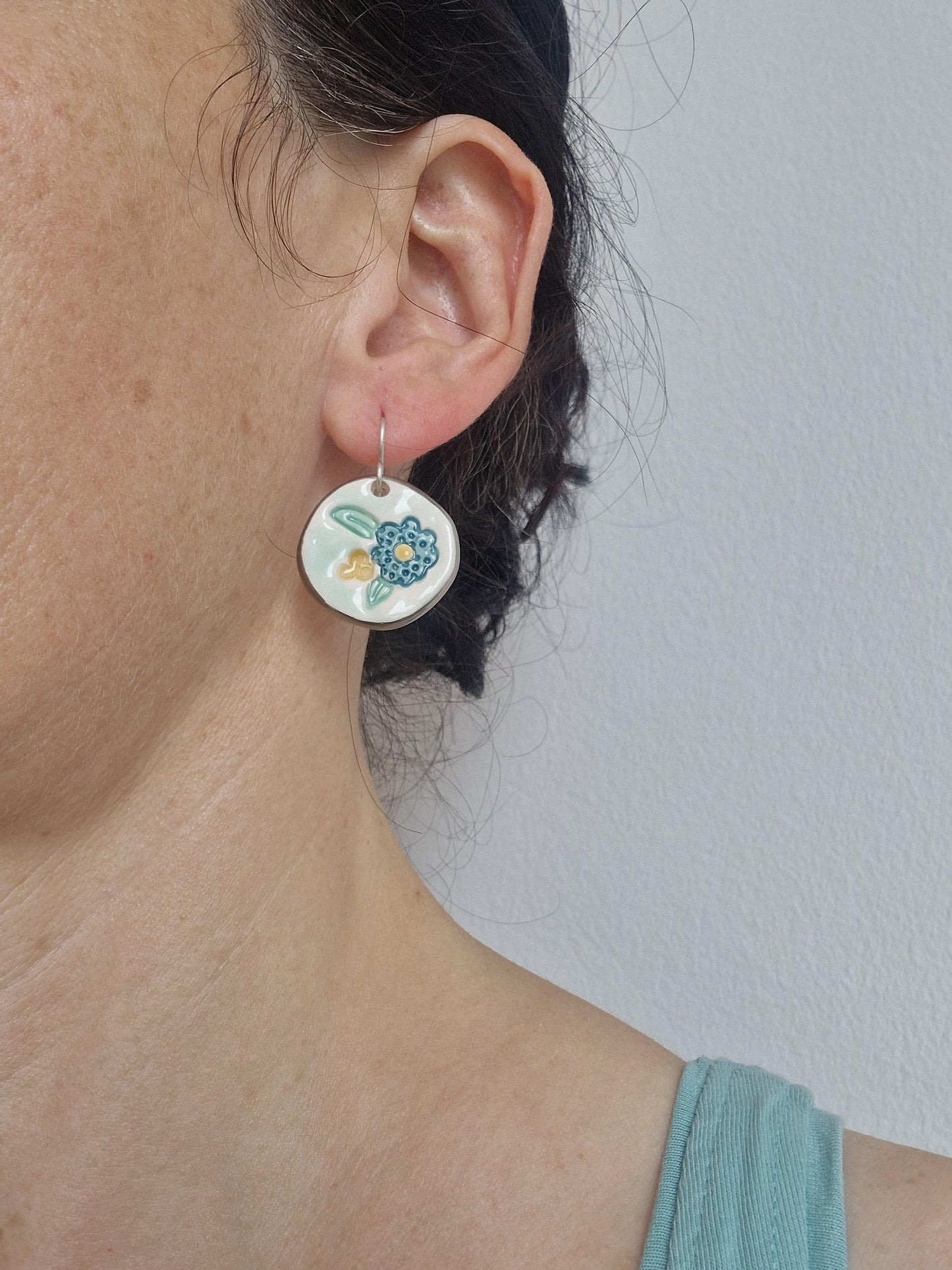 Ceramic earrings No. 21