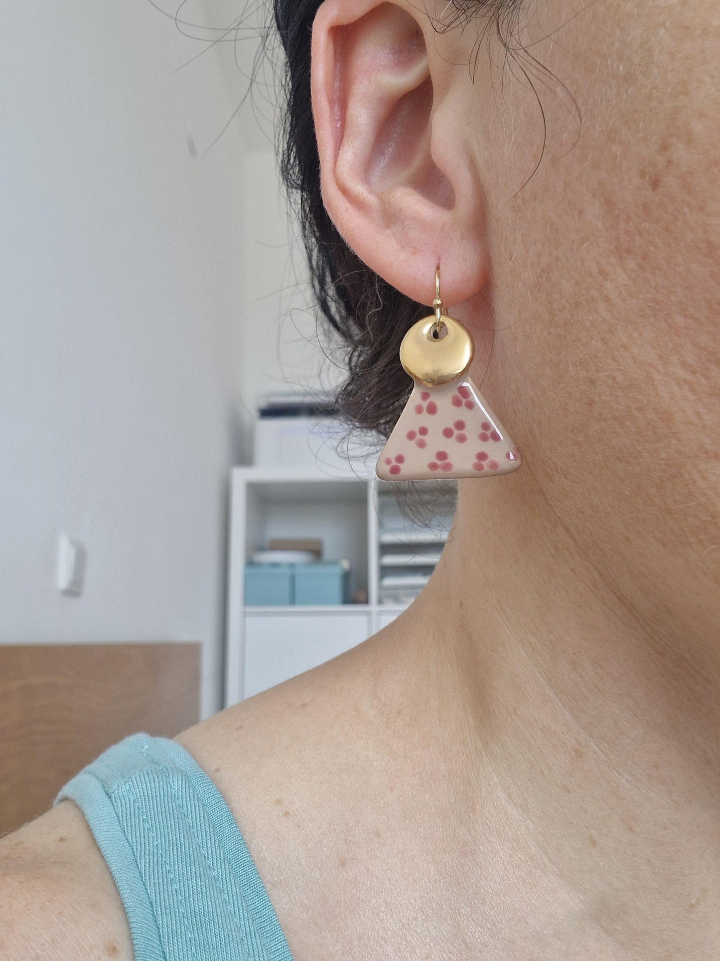 Ceramic earrings No. 33