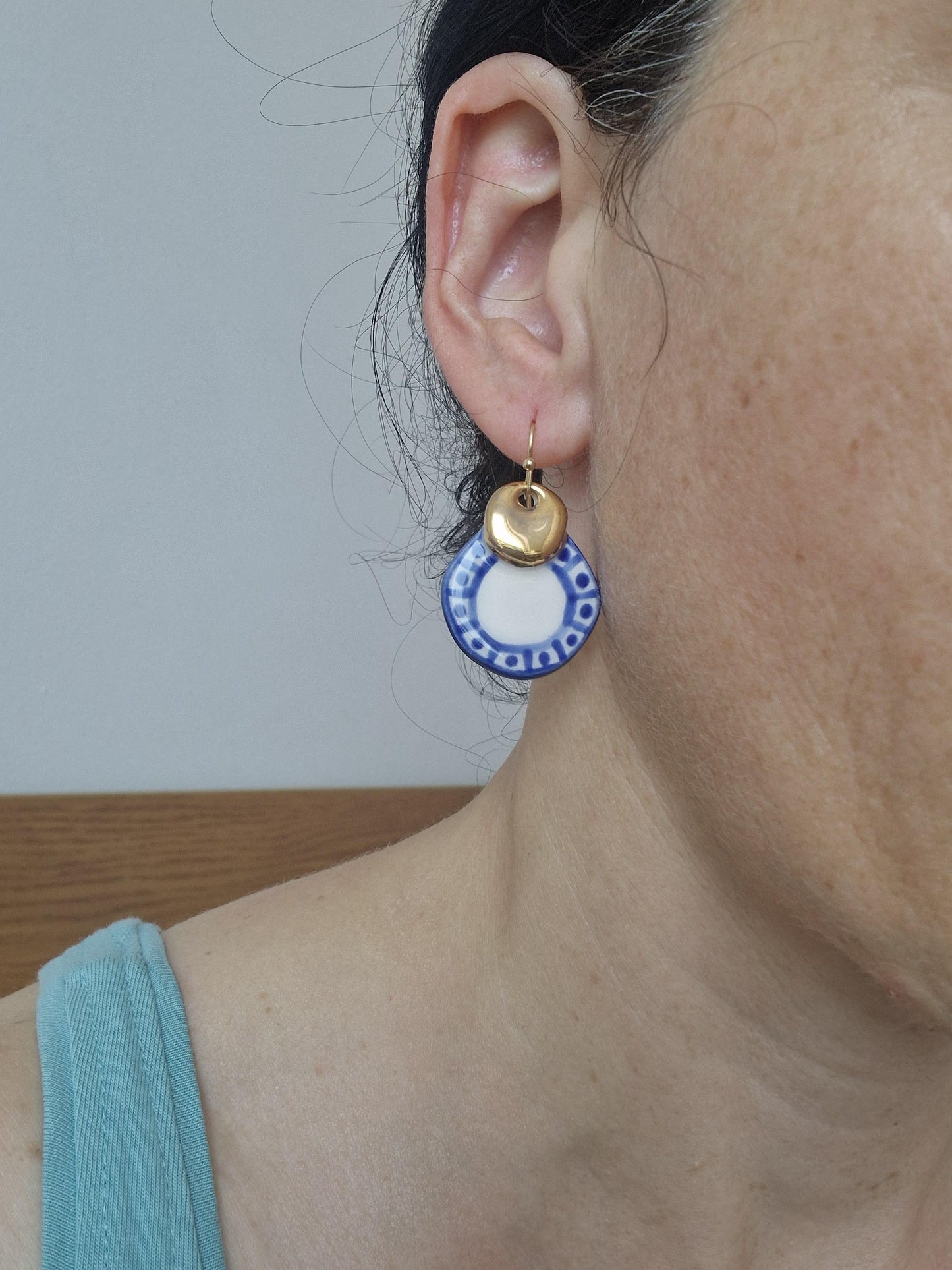 Ceramic earrings No. 49