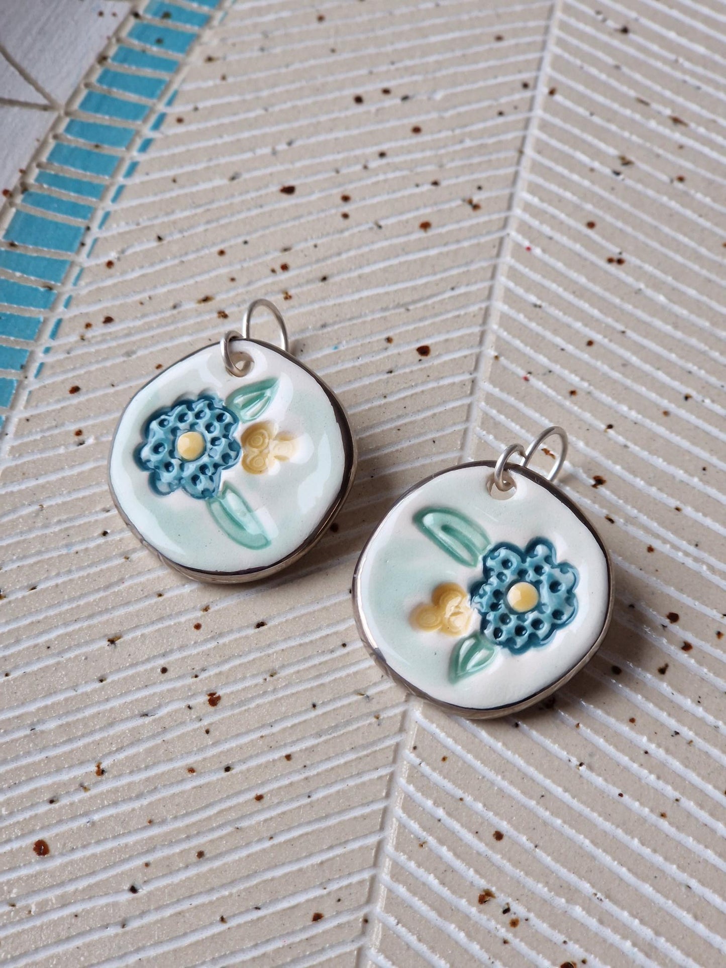 Ceramic earrings No. 21