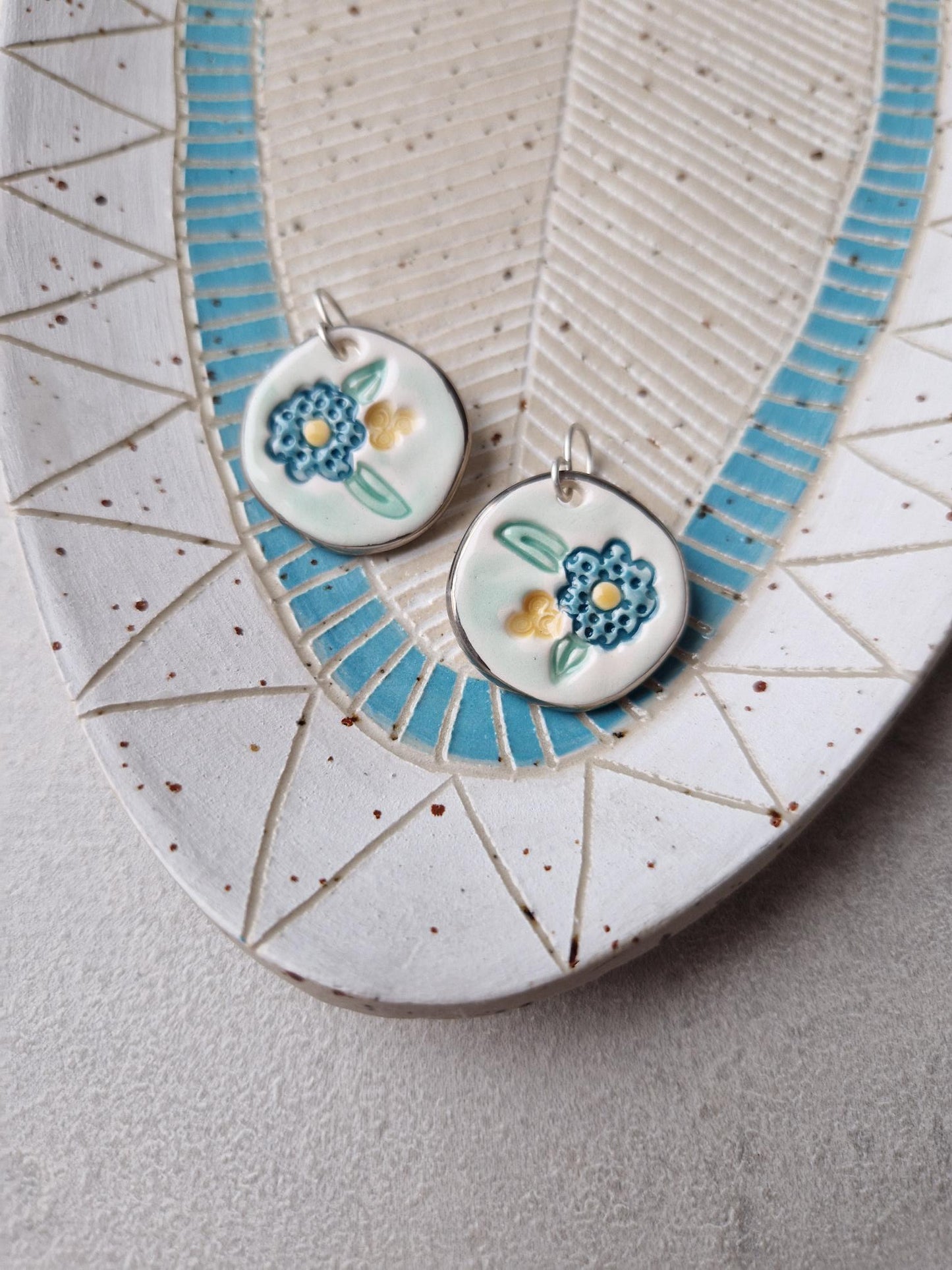 Ceramic earrings No. 21