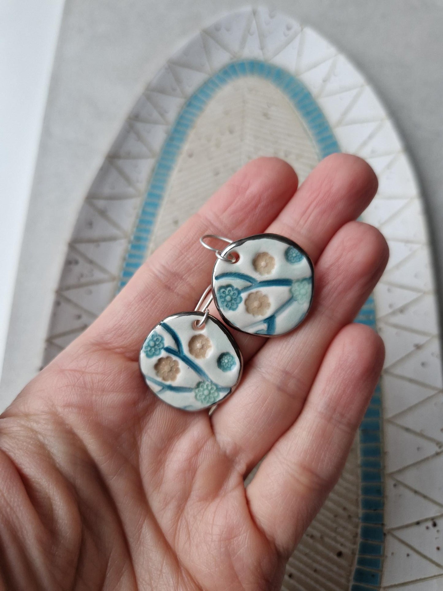 Ceramic earrings No. 7