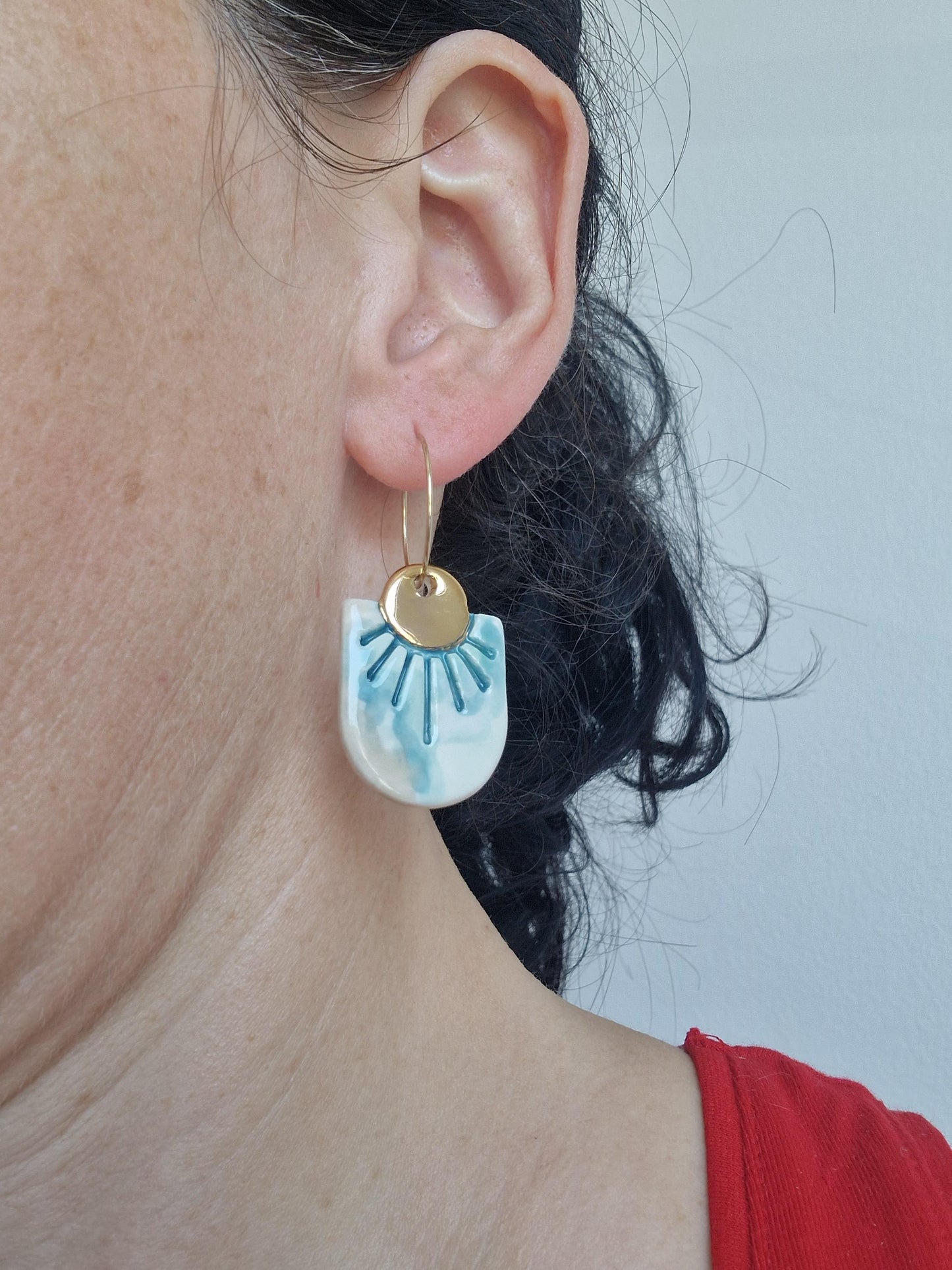 Ceramic earrings No. 51