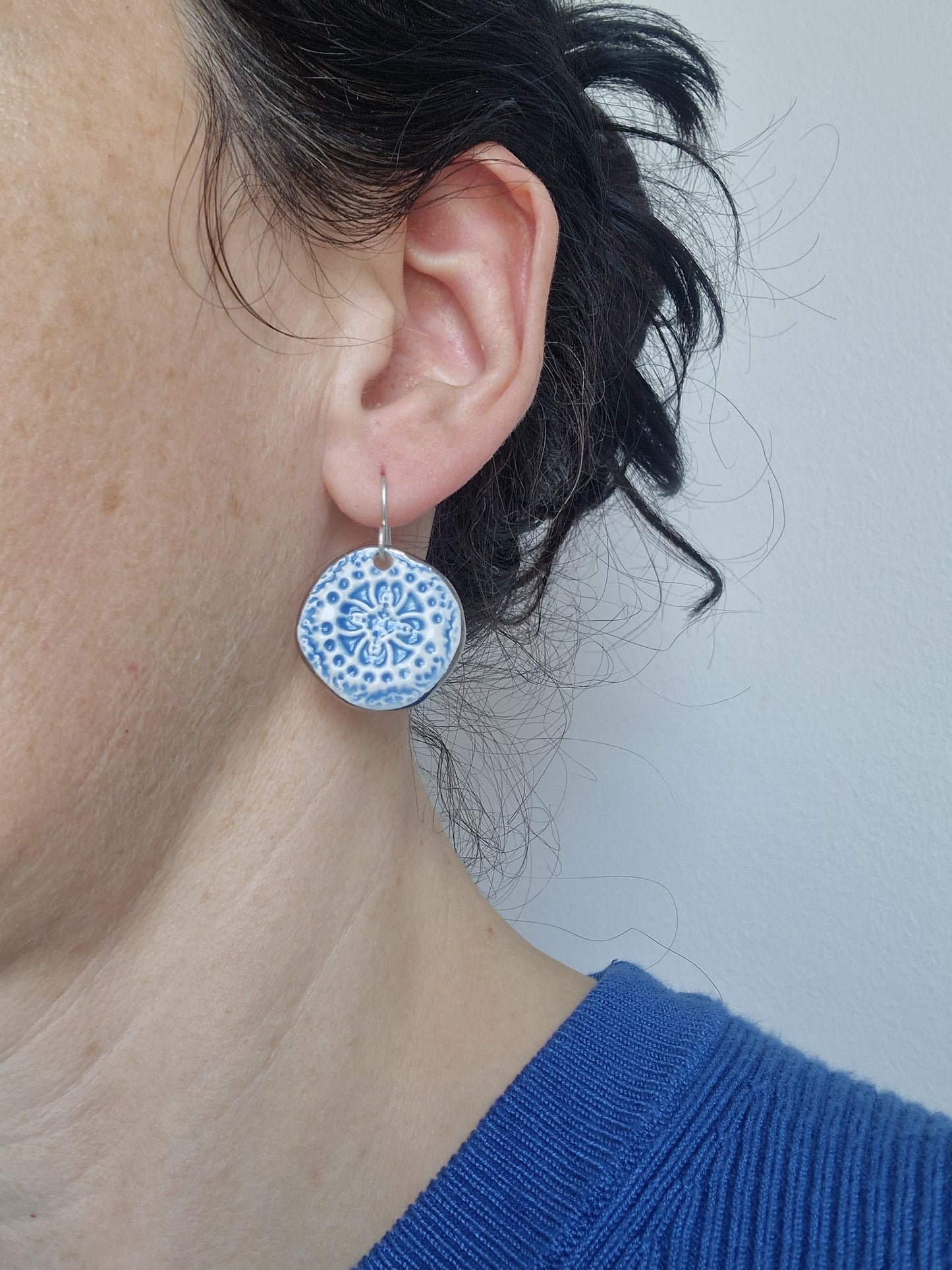 Ceramic earrings No. 68