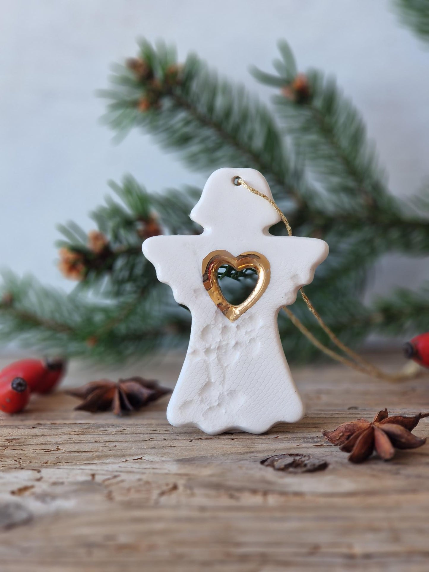 White angel ornament