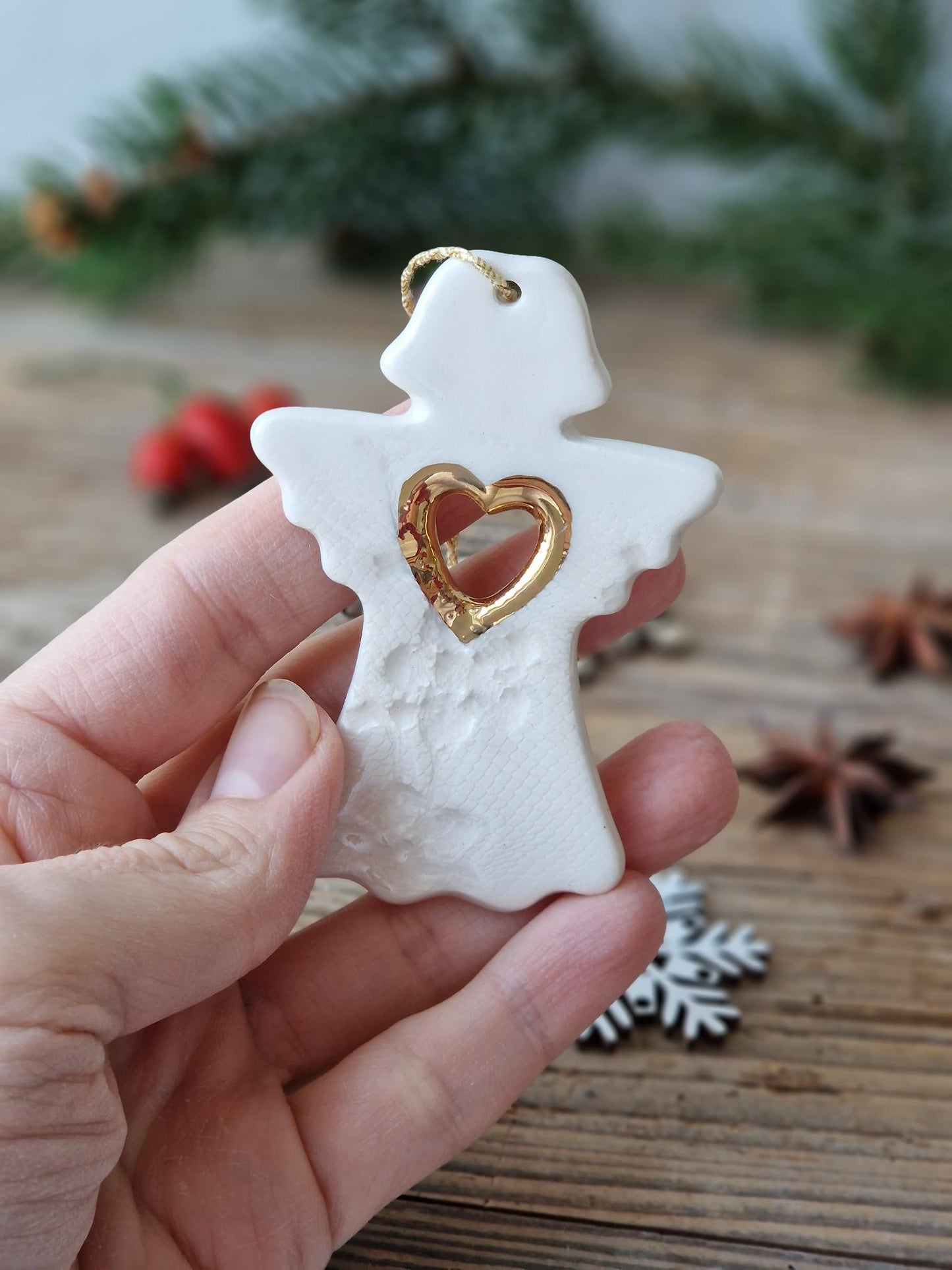 White angel ornament