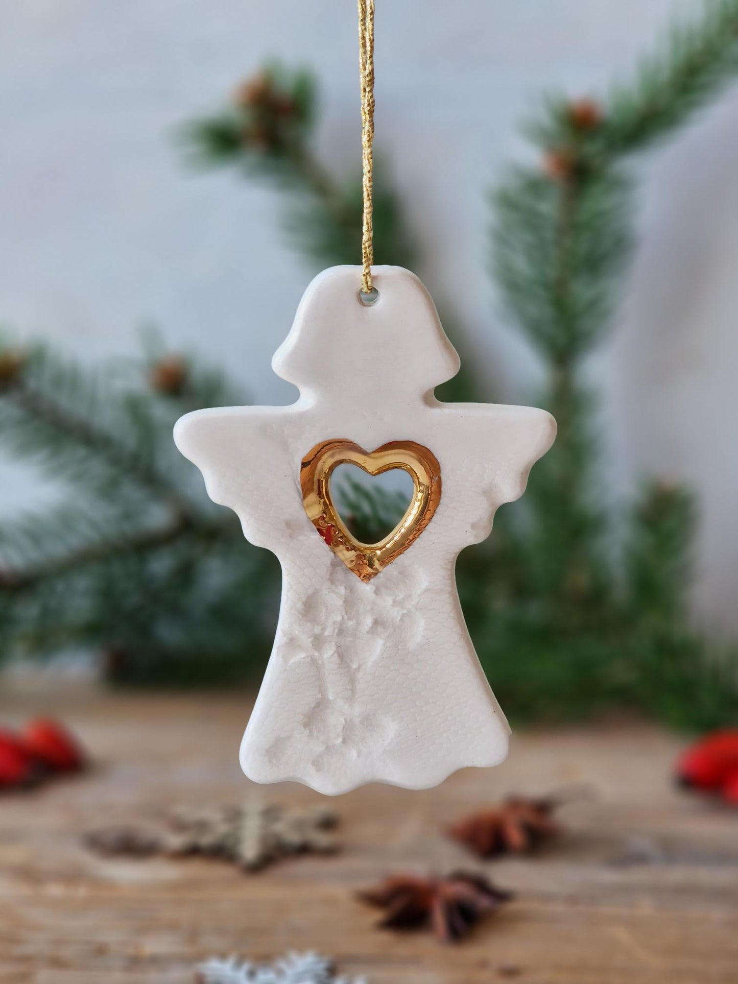 White angel ornament