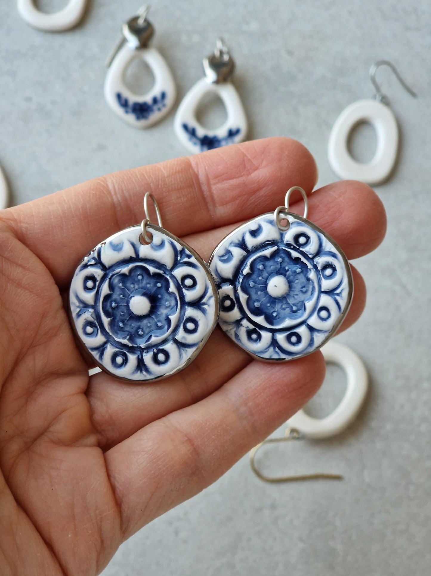 Ceramic earrings No. 71