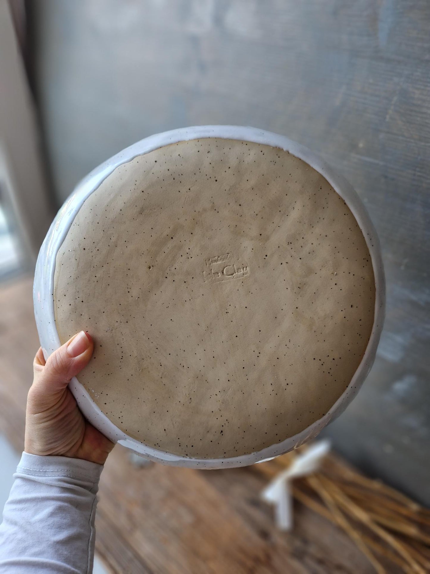 Folk Art Large Serving Dish