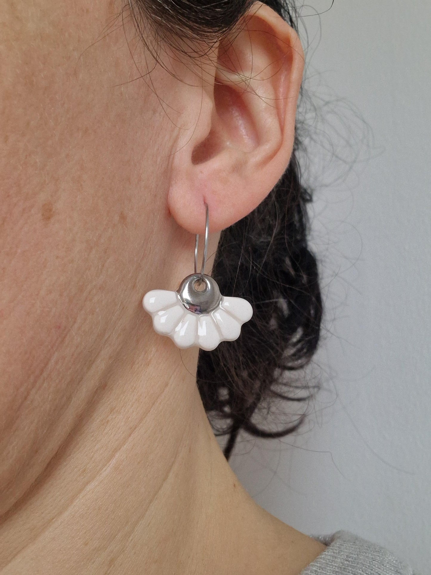 Ceramic earrings No. 66