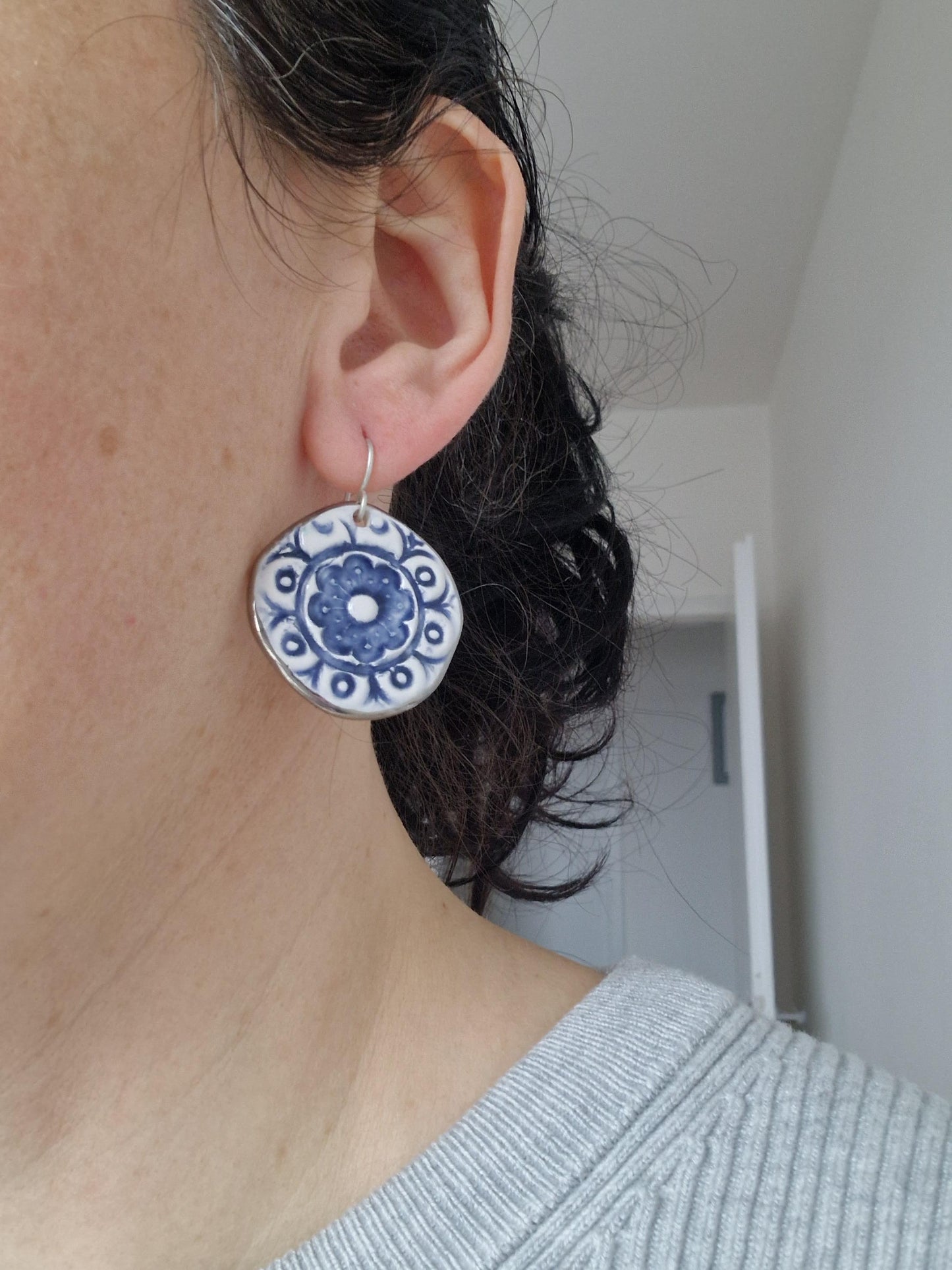 Ceramic earrings No. 71