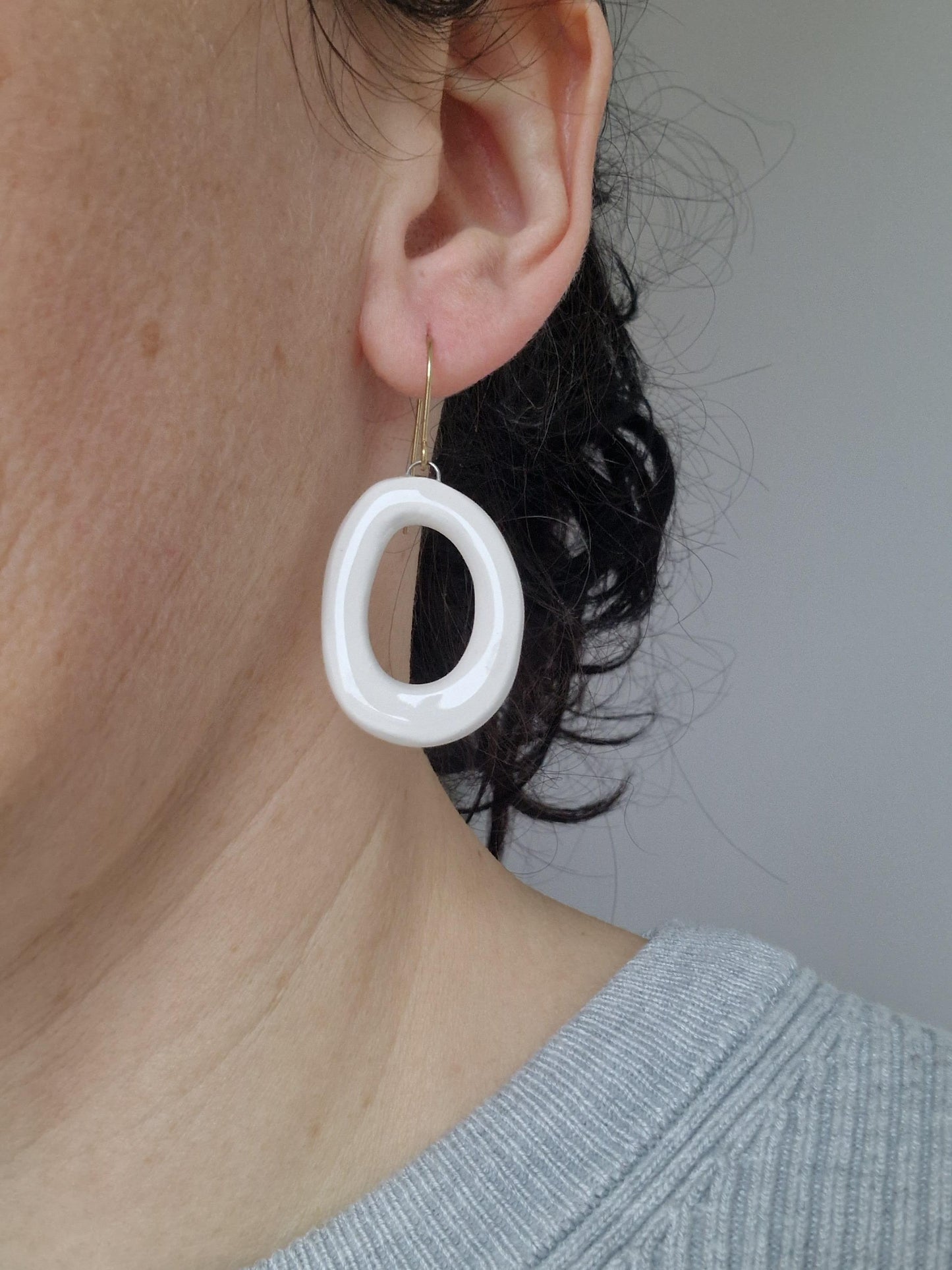 Ceramic earrings No. 69