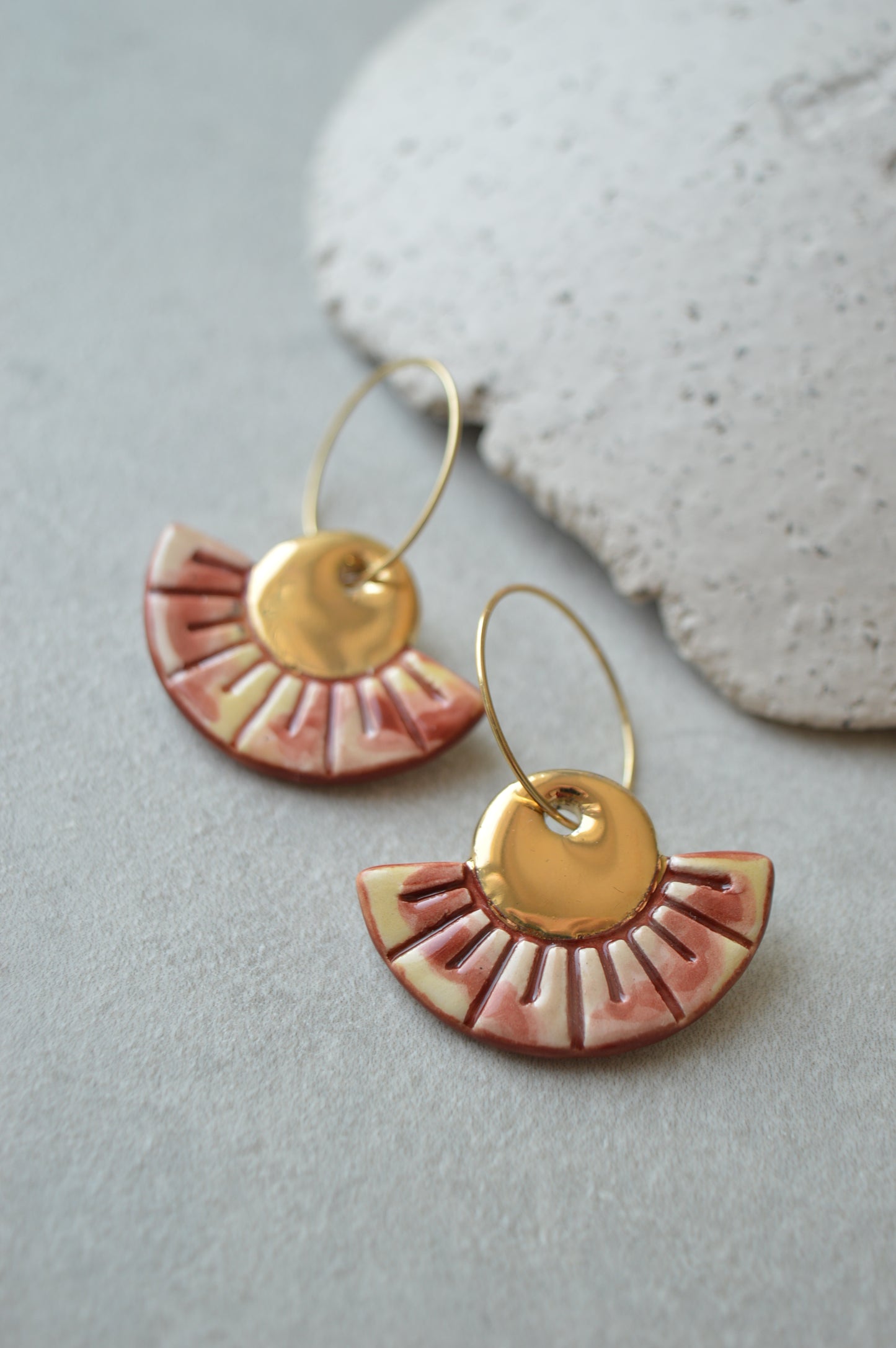 Ceramic earrings No. 50