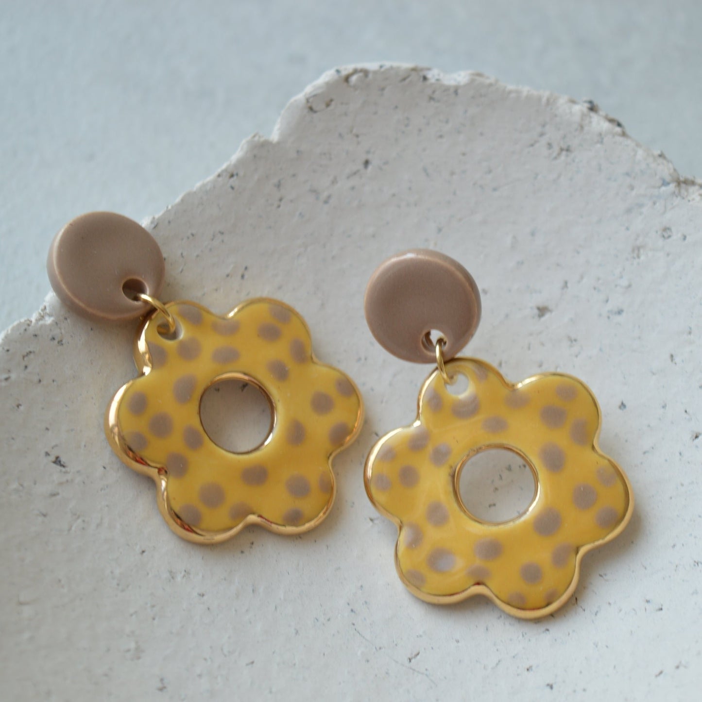 Ceramic earrings No. 56