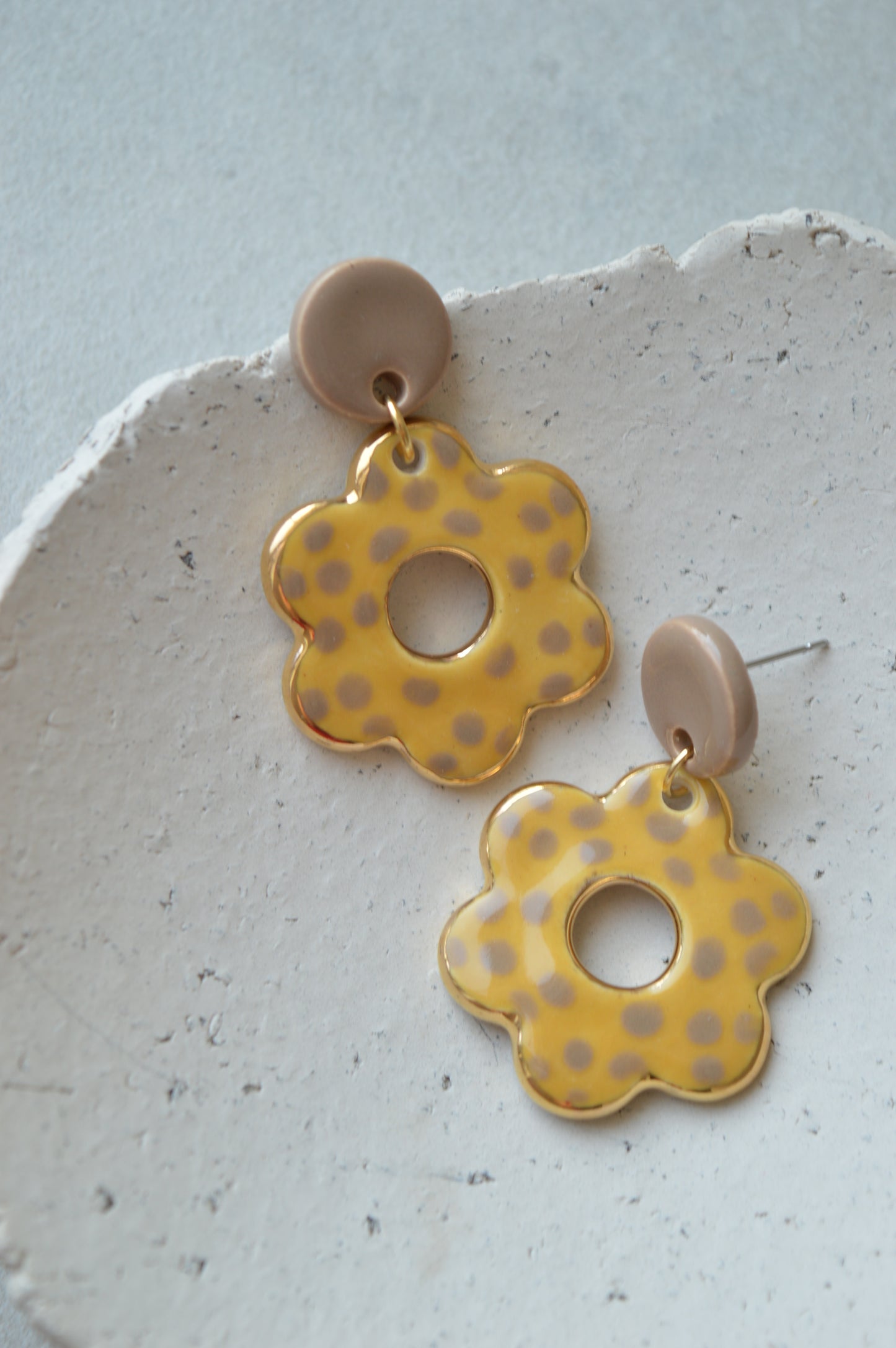 Ceramic earrings No. 56