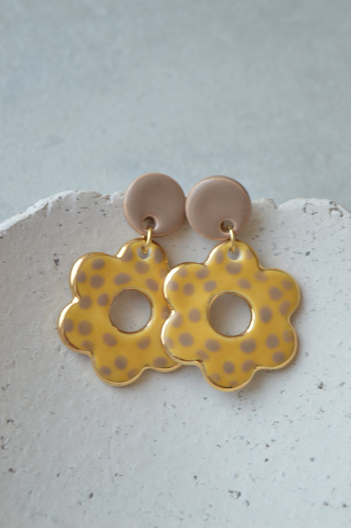 Ceramic earrings No. 56