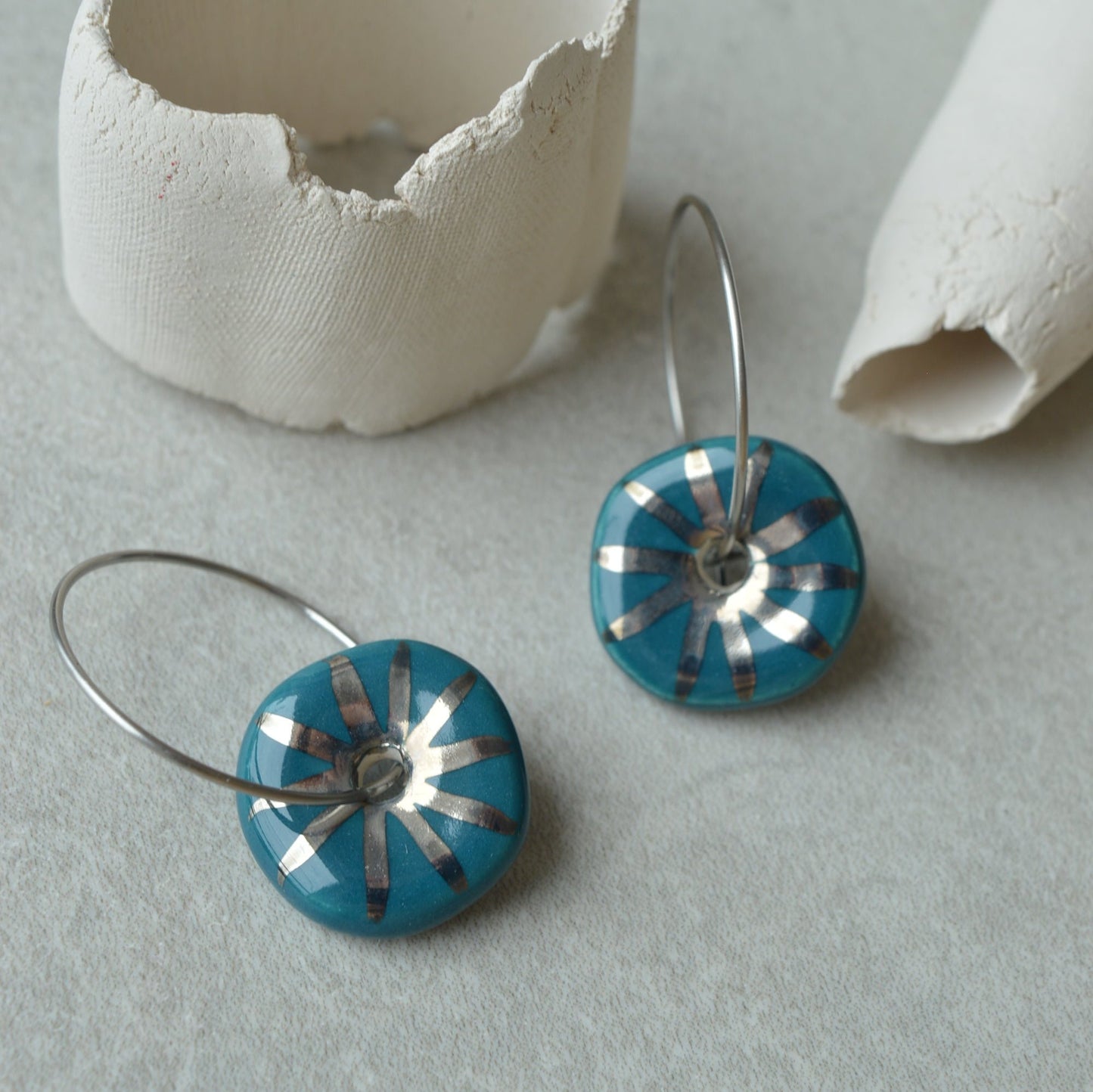 Ceramic Earrings No. 45