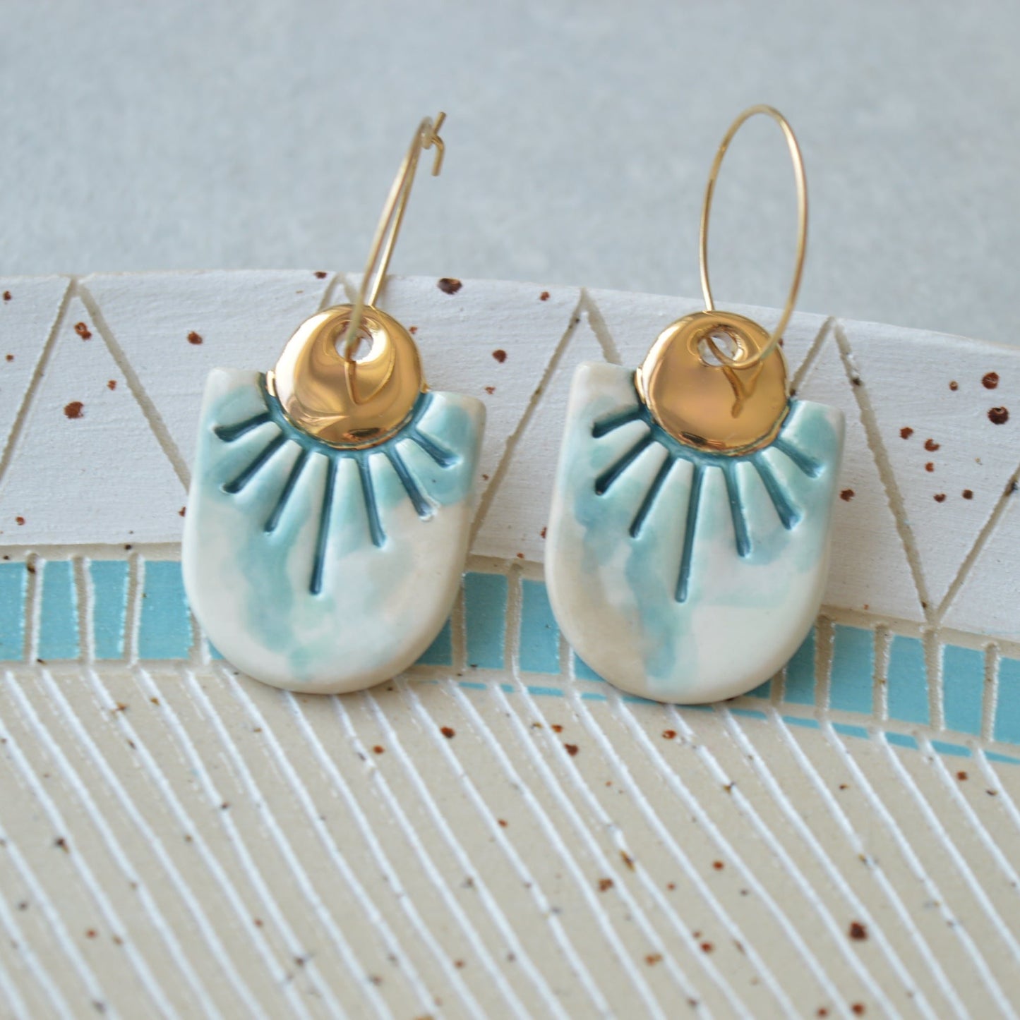 Ceramic earrings No. 51