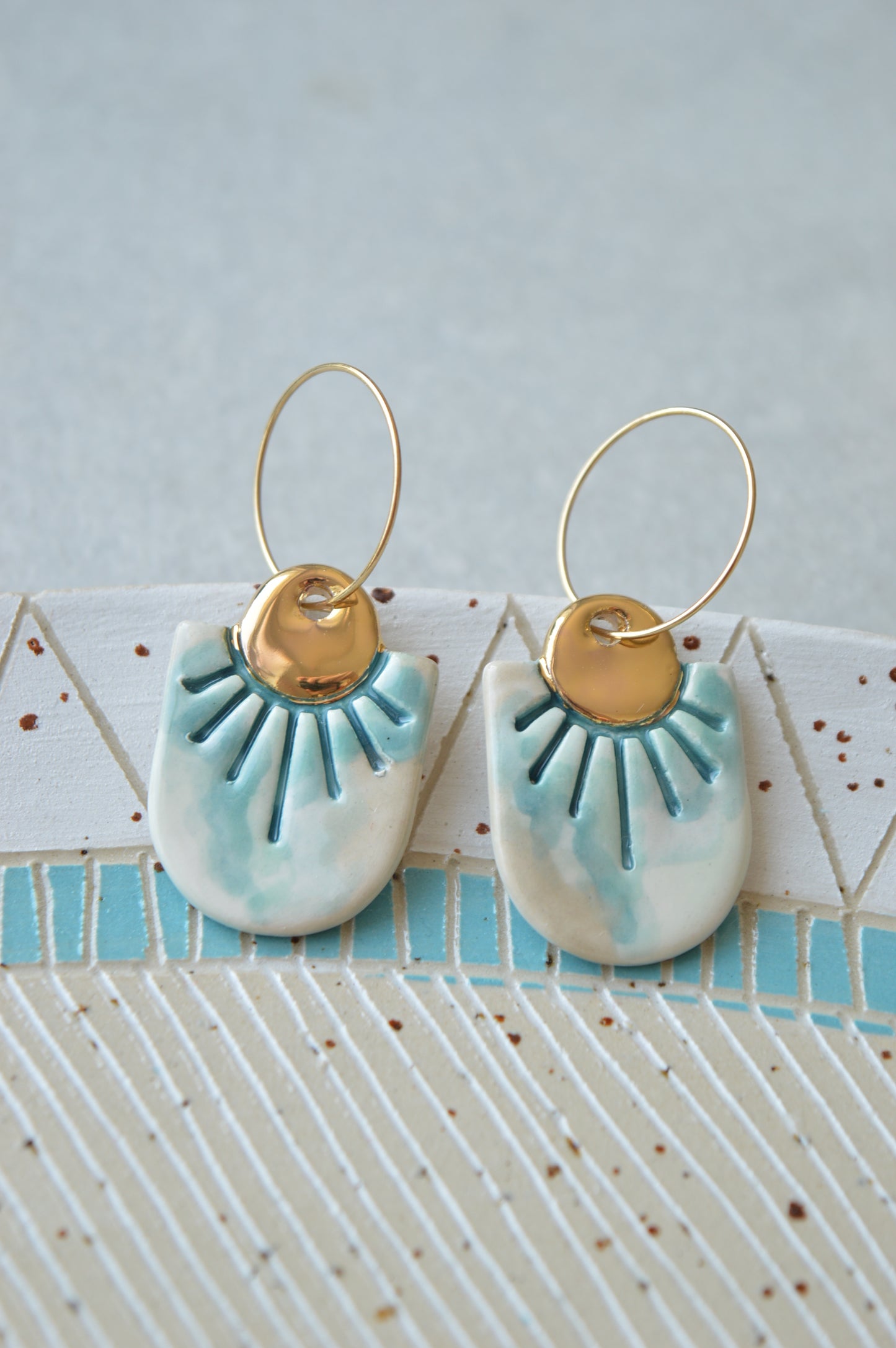 Ceramic earrings No. 51