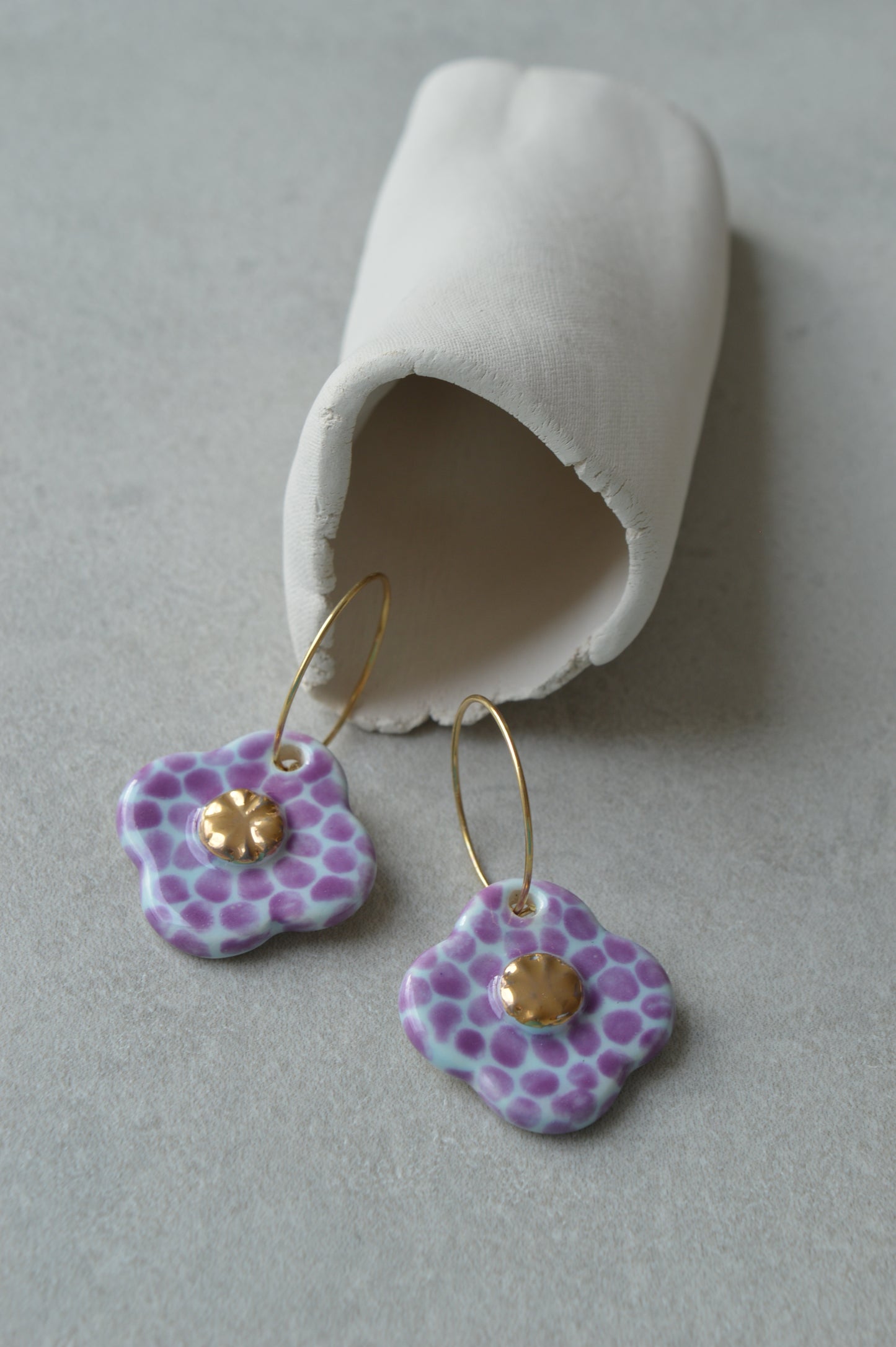 Ceramic earrings No. 27