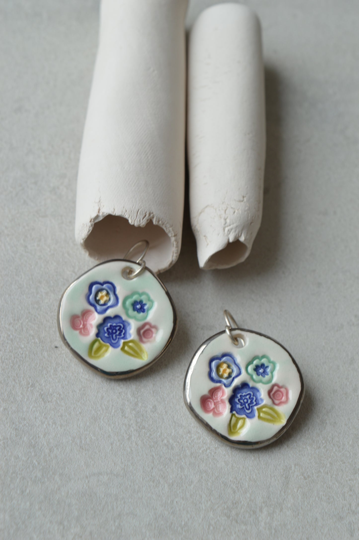 Ceramic earrings No. 19