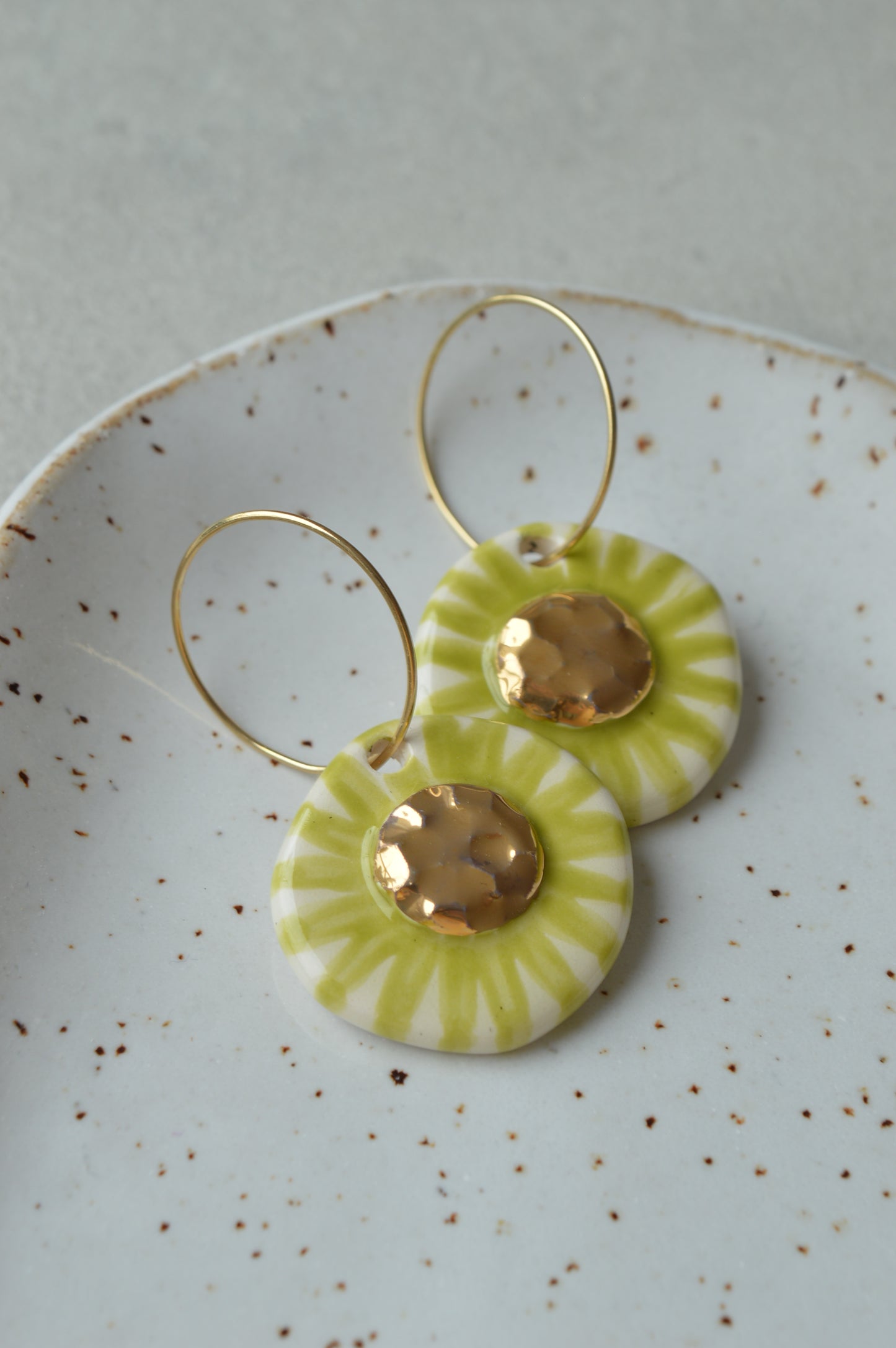 Ceramic earrings No. 16