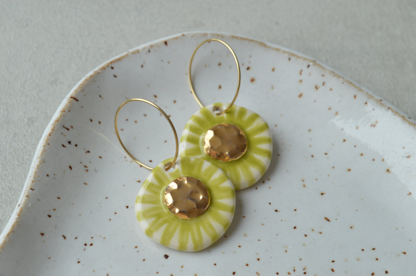 Ceramic earrings No. 16