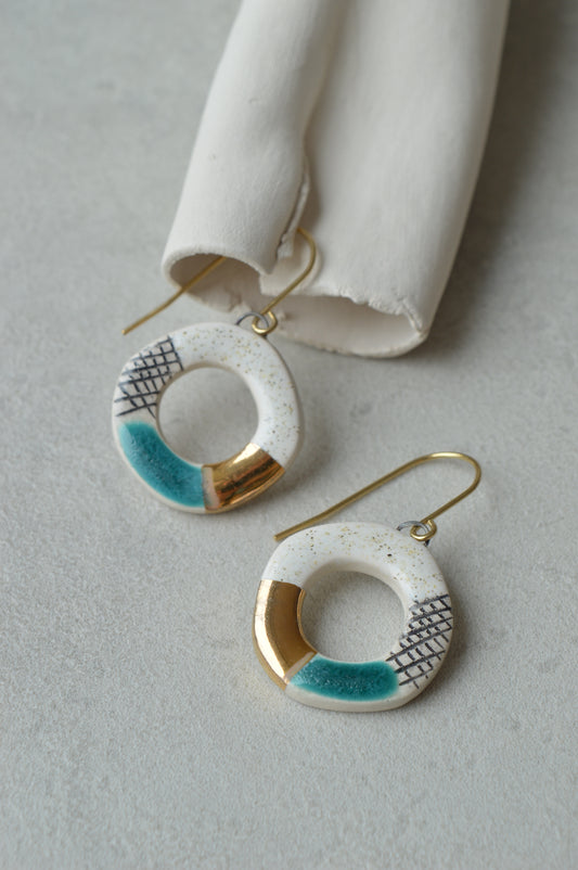 Ceramic earrings No. 34