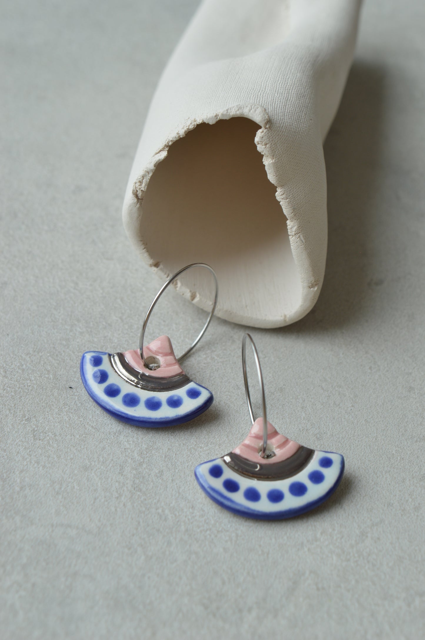 Ceramic Earrings No. 55