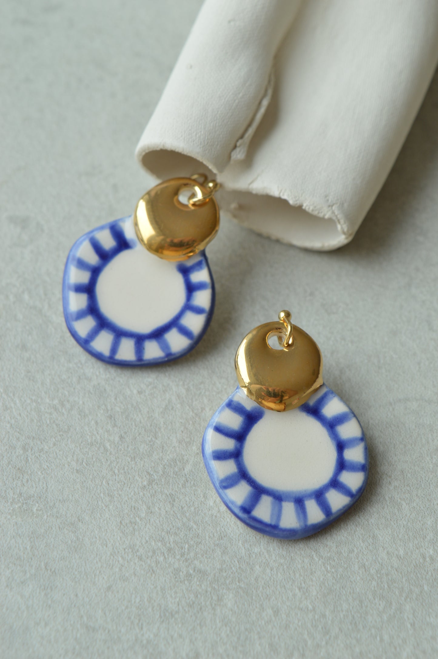 Ceramic earrings No. 8