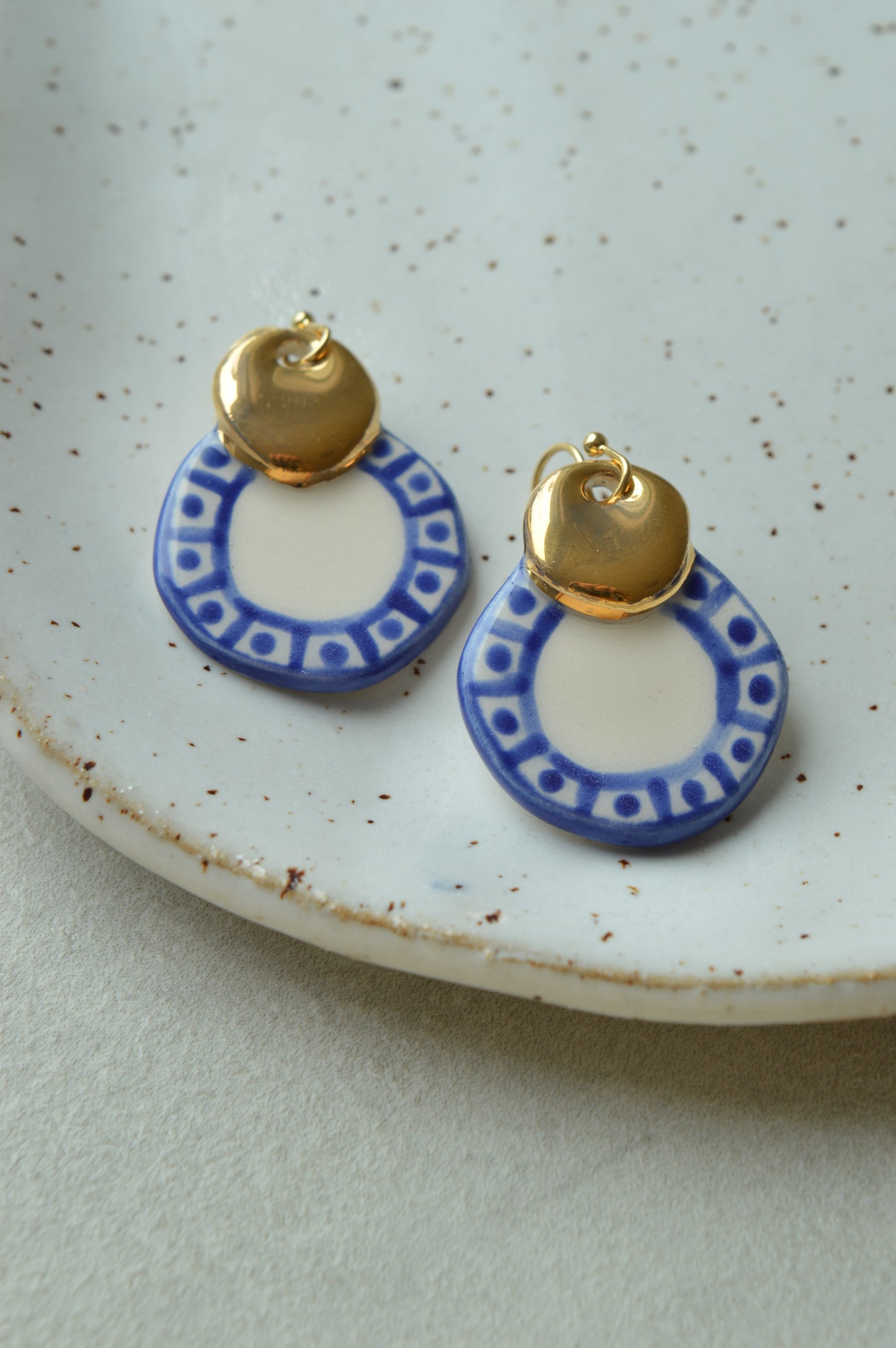 Ceramic earrings No. 49