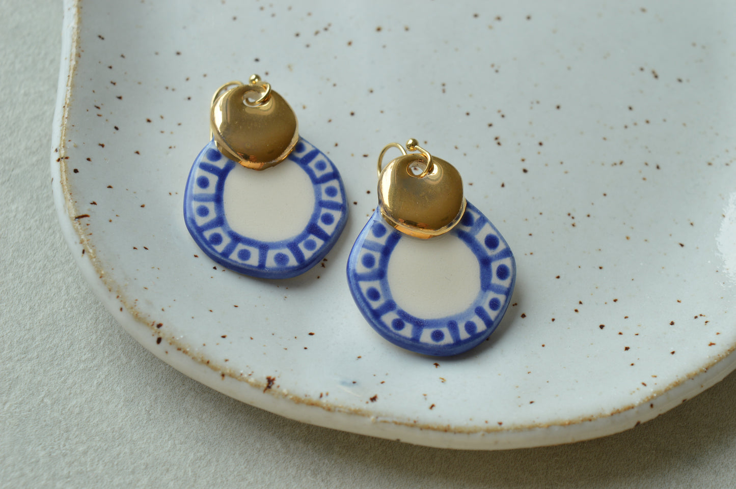 Ceramic earrings No. 49