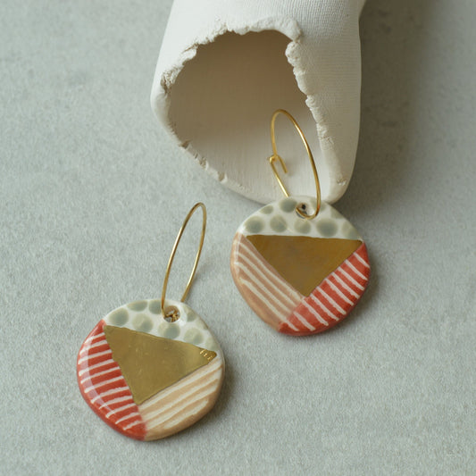 Ceramic earrings No. 52