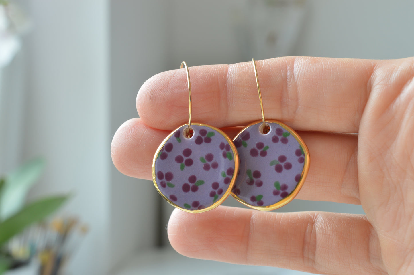 Ceramic earrings No. 31