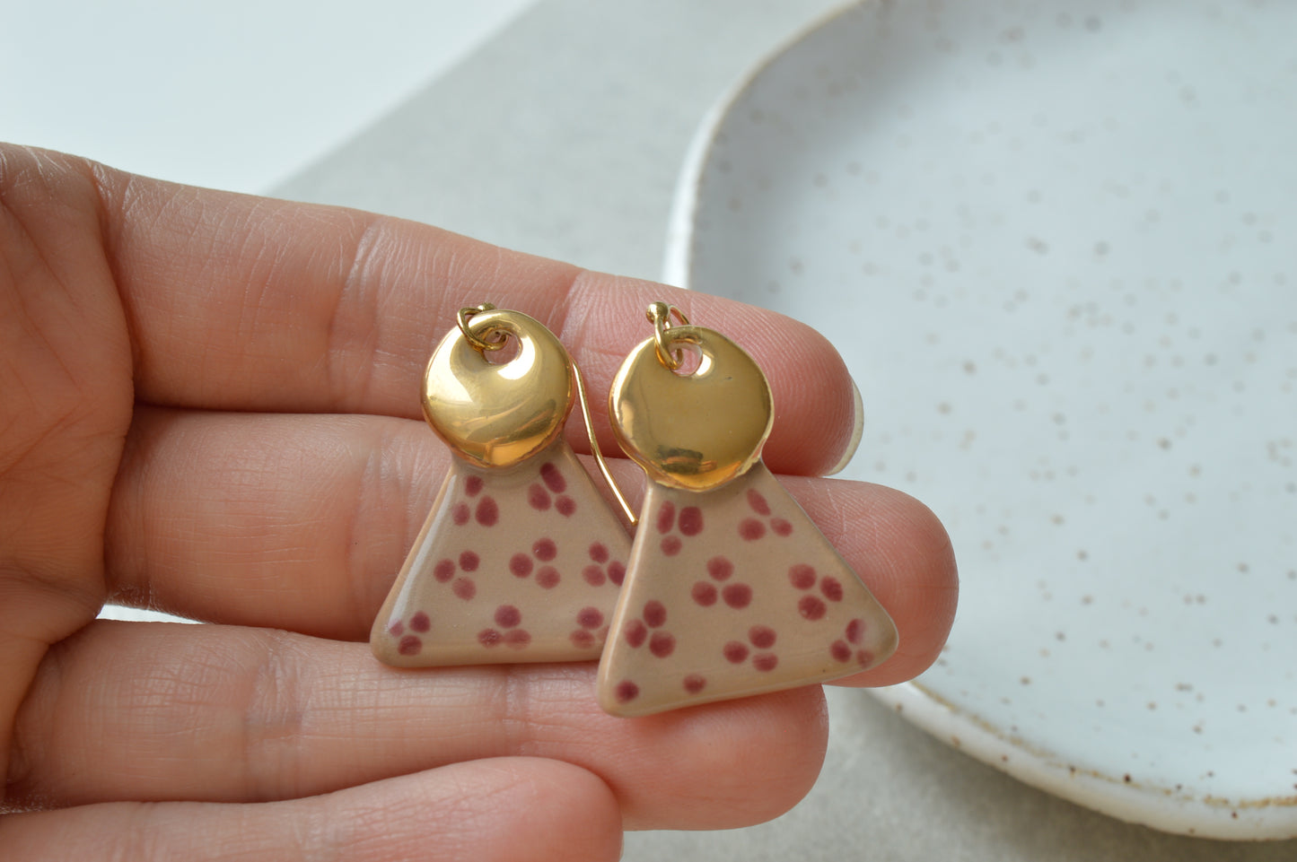 Ceramic earrings No. 33