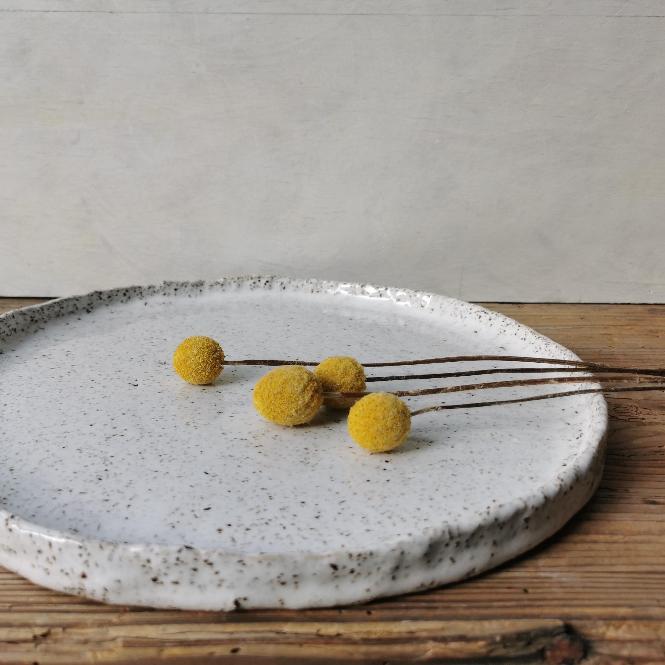 Rustic white serving platter